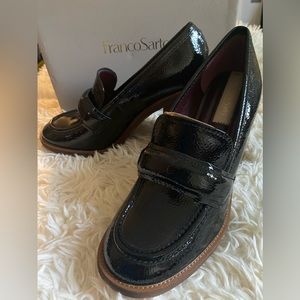 New in box- Franco Sarto Patent Leather Loafer Heal (chunky) - price firm
